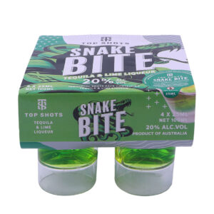 TOP SHOTS SNAKE BITE TEQUILA | 4 X 2.5 CL